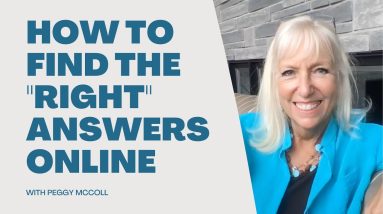 How To Find The RIGHT Answers Online | Live With Peggy McColl